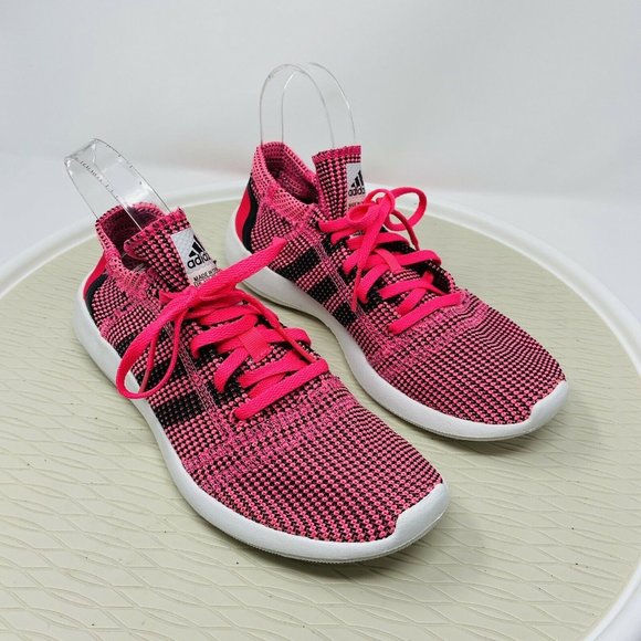 Adidas Women Element Refine Tricot Pink Running Shoes 7.5 Trainers M18917 - Picture 1 of 12